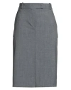 Kaos Woman Midi Skirt Grey Size 12 Polyester, Viscose, Elastane
