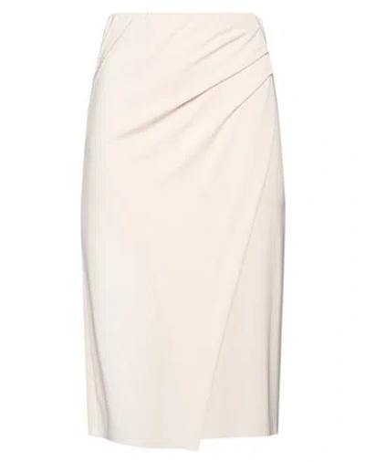 Kaos Woman Midi Skirt Light Pink Size 8 Acetate, Polyamide, Elastane