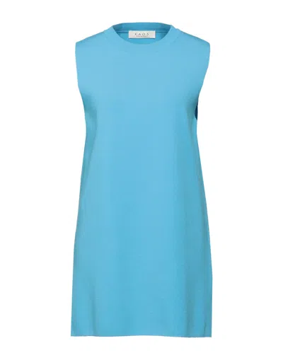 Kaos Short Dresses In Blue