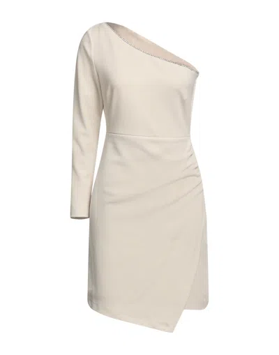 Kaos Short Dresses In Beige