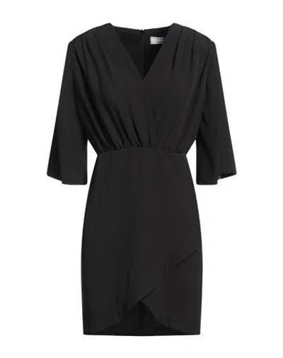 Kaos Woman Mini Dress Black Size 10 Polyester, Elastane