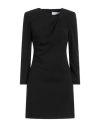 Kaos Woman Mini Dress Black Size 10 Polyester, Viscose, Elastane In Black