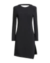 Kaos Woman Mini Dress Black Size 4 Polyester, Elastane
