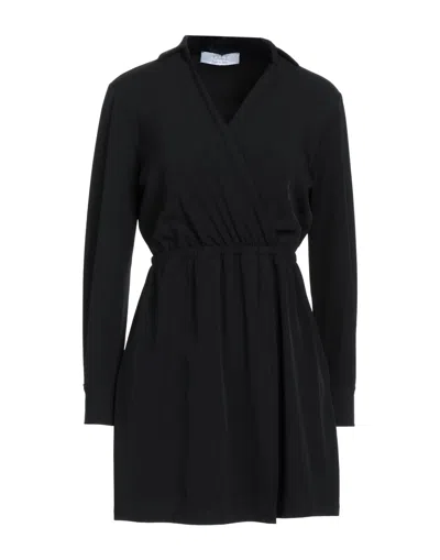 Kaos Short Dresses In Black