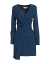 Kaos Woman Mini Dress Blue Size 4 Viscose, Elastane