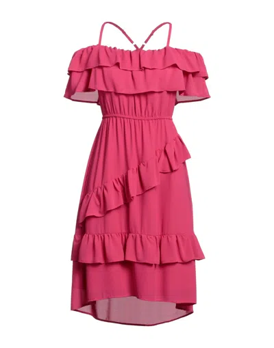Kaos Short Dresses In Pink