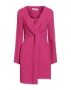 Kaos Woman Mini Dress Fuchsia Size 8 Viscose, Elastane In Pink