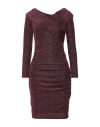 Kaos Woman Mini Dress Light Purple Size 8 Polyamide, Metallic Fiber, Elastane