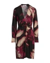 Kaos Woman Mini Dress Magenta Size 12 Viscose In Magenta