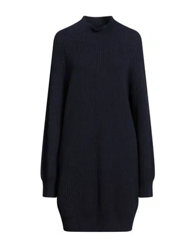 Kaos Woman Mini Dress Midnight Blue Size S Viscose, Polyamide, Wool, Cashmere