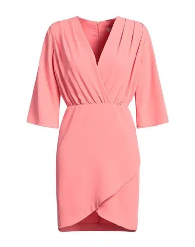 Kaos Woman Mini Dress Pink Size 2 Polyester, Elastane