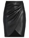 Kaos Woman Mini Skirt Black Size 4 Polyester, Polyurethane