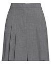 Kaos Woman Mini Skirt Grey Size 2 Polyester, Viscose, Elastane