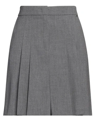 Kaos Woman Mini Skirt Grey Size 2 Polyester, Viscose, Elastane In Grey