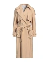 Kaos Woman Overcoat & Trench Coat Beige Size 8 Viscose, Polyester