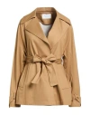 Kaos Woman Overcoat & Trench Coat Camel Size 6 Cotton, Elastane In Brown