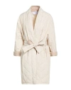 Kaos Woman Overcoat & Trench Coat Cream Size 8 Polyester In Neutral