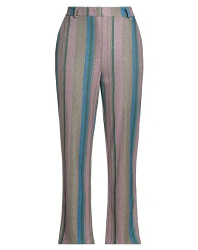 Kaos Woman Pants Antique Rose Size 10 Viscose, Polyamide, Metallic Polyester