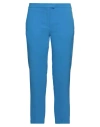 Kaos Woman Pants Azure Size 12 Polyester, Elastane In Blue