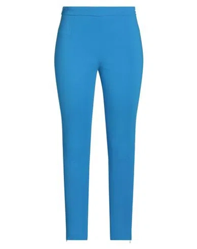 Kaos Woman Pants Azure Size 6 Viscose, Polyamide, Elastane In Blue