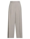 Kaos Woman Pants Beige Size 10 Polyester, Viscose, Elastane In Gray