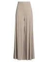 Kaos Woman Pants Beige Size 10 Viscose, Polyamide, Elastane In Gray