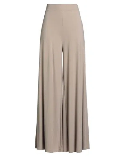 Kaos Woman Pants Beige Size 10 Viscose, Polyamide, Elastane In Sand