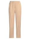 Kaos Woman Pants Beige Size 12 Viscose, Polyester In Beige