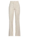 Kaos Woman Pants Beige Size 4 Viscose, Polyester, Polyamide In Beige