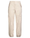Kaos Woman Pants Beige Size 6 Cotton In White