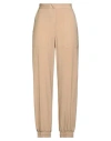 Kaos Woman Pants Beige Size 6 Viscose, Polyester In Nude