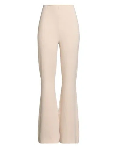Kaos Woman Pants Beige Size L Viscose, Polyester In Neutral