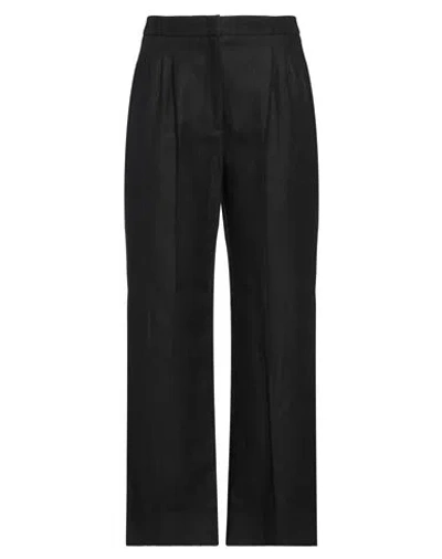 Kaos Woman Pants Black Size 10 Linen, Cotton