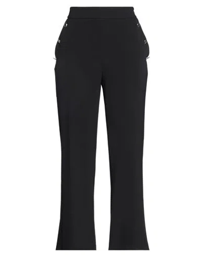 Kaos Woman Pants Black Size 10 Polyester, Elastane