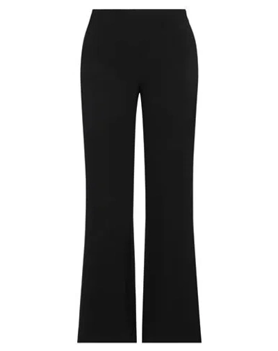 Kaos Woman Pants Black Size 12 Polyester, Elastane