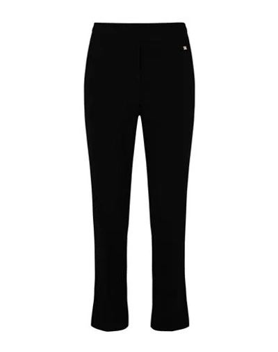 Kaos Woman Pants Black Size 12 Polyester, Viscose, Elastane
