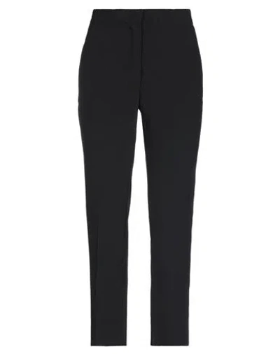 Kaos Woman Pants Black Size 2 Polyester, Elastane