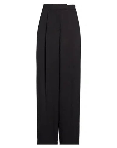 Kaos Woman Pants Black Size 2 Polyester, Viscose, Elastane