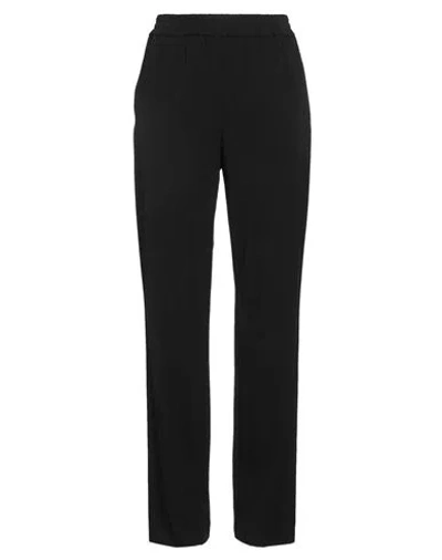 Kaos Woman Pants Black Size 4 Polyester, Viscose, Elastane