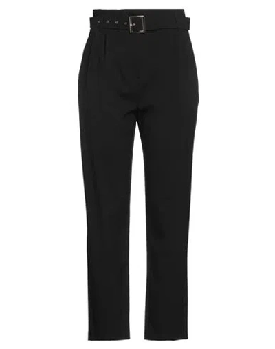 Kaos Woman Pants Black Size 4 Polyester, Viscose, Elastane