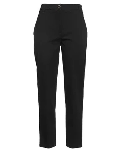 Kaos Woman Pants Black Size 6 Cotton, Polyamide, Elastane