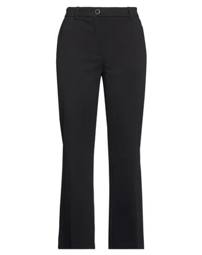 Kaos Woman Pants Black Size 8 Cotton, Polyamide, Elastane
