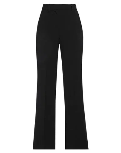 Kaos Woman Pants Black Size 8 Polyester, Elastane
