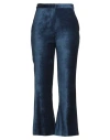Kaos Woman Pants Blue Size 10 Cotton, Viscose In Blue