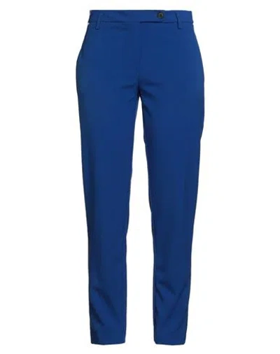 Kaos Woman Pants Bright Blue Size 4 Polyester, Viscose, Elastane