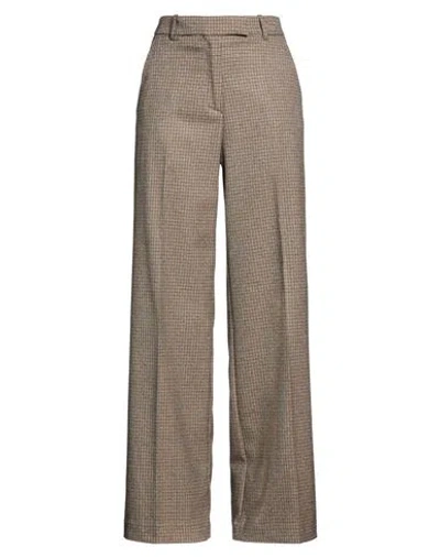 Kaos Woman Pants Brown Size 12 Polyester, Viscose, Elastane