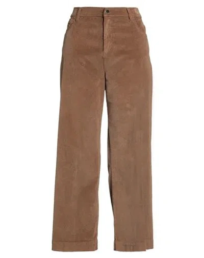 Kaos Woman Pants Brown Size 31 Cotton, Elastane