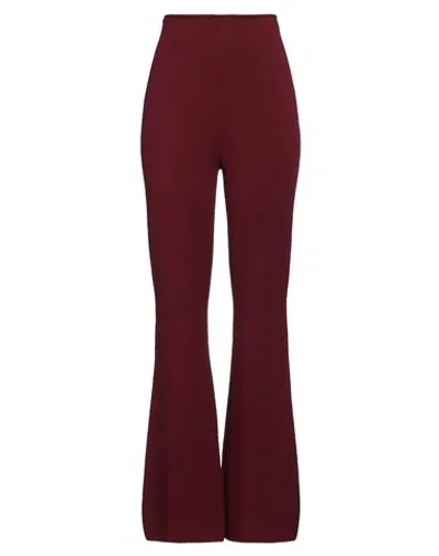 Kaos Woman Pants Burgundy Size M Viscose, Polyester In Red