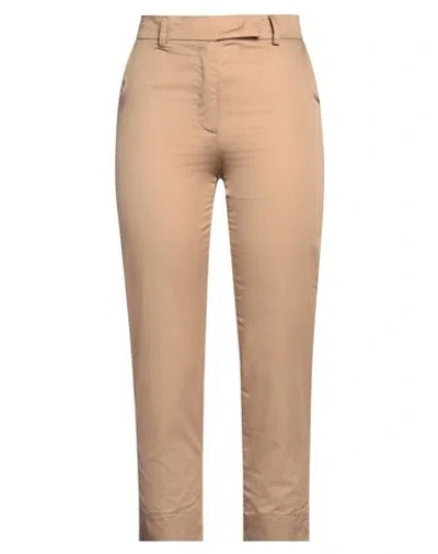 Kaos Woman Pants Camel Size 2 Cotton In Beige