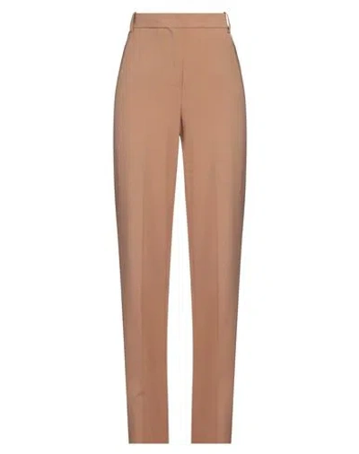 Kaos Woman Pants Camel Size 4 Polyester, Viscose, Elastane In Beige